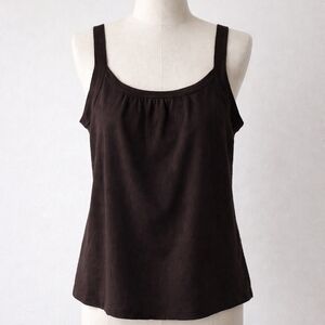 LOFT Dark Brown Tank Top